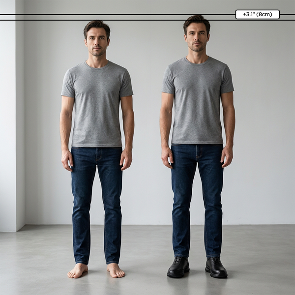 Chaussures rehaussantes +6-8cm | Ariston