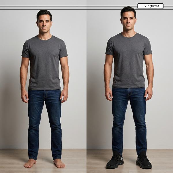 Chaussures rehaussantes +6-8cm | Elio