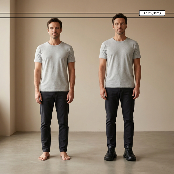 Chaussures rehaussantes +6-8cm | Rivet