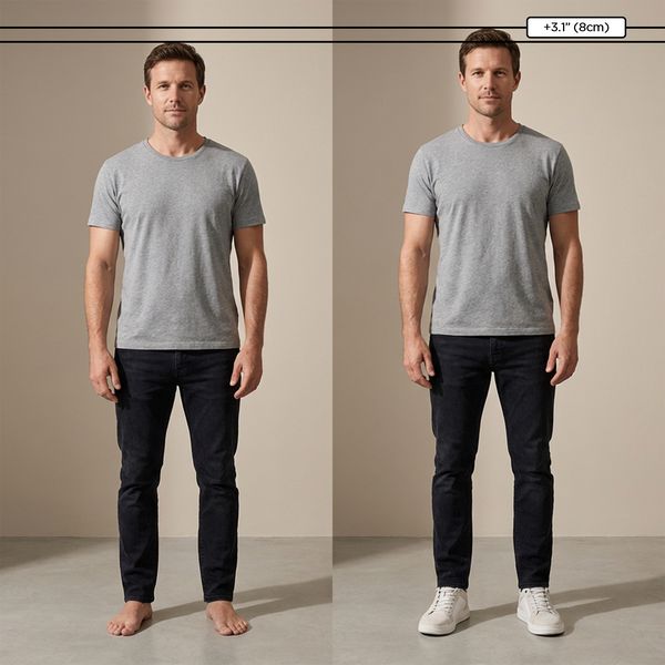 Chaussures rehaussantes +6-8cm | Talon