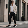 Mann trägt Freyen Elevator Shoes im Alltag – Erfahrungsbericht +8 cm unsichtbare Erhöhung