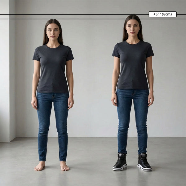 Height Boosting Shoes +6-8cm | Solid