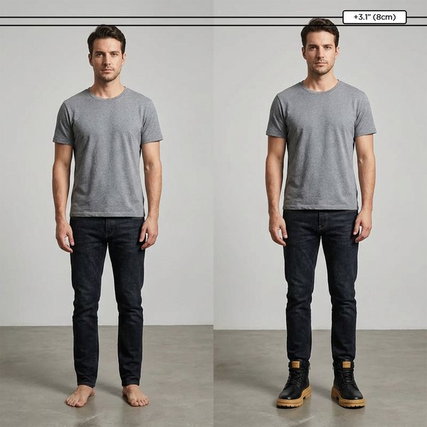 Schuhe die größer machen +6-8cm | Stone