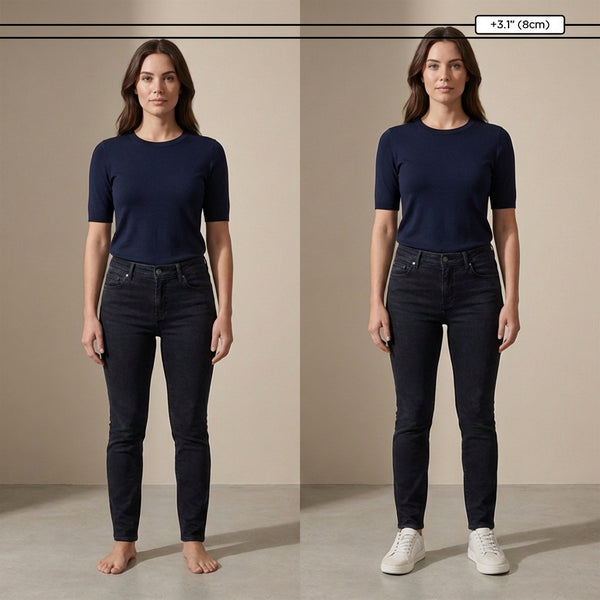 Chaussures rehaussantes +6-8cm | Talon