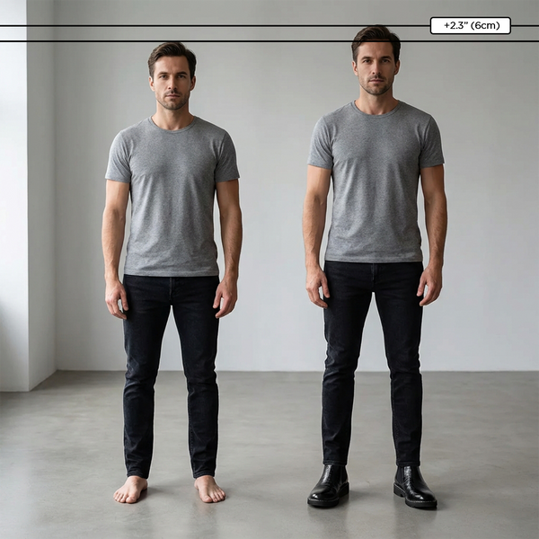 Chaussures rehaussantes +6cm | Valmont